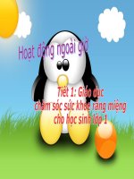 Bài giảng Hoat dong ngoai gio gianh cho hoc sinh tieu hoc