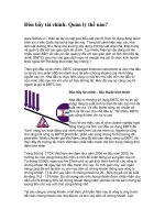 Tài liệu Đòn bẩy tài chính: Quản lý thế nào? ppt