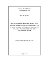 Hình thành cho sinh viên đai học sư phạm ngành giáo dục tiểu học kỹ năng thiết kế và tổ chức các tình huống dạy học toán ở tiểu học theo hướng tăng cường hoạt động tìm tòi, phát hiện kiến thức của học sinh lớp 3 