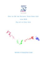 Tài liệu Đáp án đề thi Olympic sinh viên 2010 doc