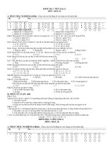 Tài liệu Đề thi môn hóa học lớp 10 - Đề số 6 docx