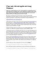 Tài liệu Chạy máy chủ mã nguồn mở trong Windows ppt