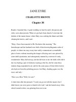 Tài liệu LUYỆN ĐỌC TIẾNG ANH QUA TÁC PHẨM VĂN HỌC-JANE EYRE CHARLOTTE BRONTE Chapter 38 doc