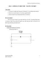 Tài liệu BÀI 1 : CHỈNH LƯU ĐIỆN THẾ – NGUỒN CẤP ĐIỆN ppt