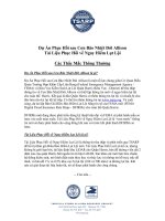 Tài liệu Dự án phục hồi sau cơn bão nhiệt đới Alliso pptx