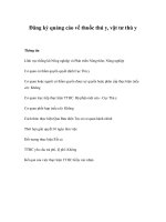 Tài liệu Đăng ký quảng cáo về thuốc thú y, vật tư thú y pdf