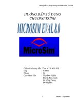 Tài liệu Hướng dẫn sử dụng chương trình Microsim Eval 8.0 ppt