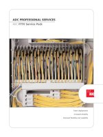 Tài liệu ADC PROFESSIONAL SERVICES ADC FTTX Service Pack pptx