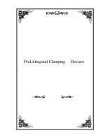 Tài liệu PreLifting and Clamping Devices ppt