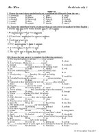 Gián án Bo de thi TN vao 10: De 10