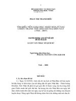 Tìm hiểu nền giáo dục nhật bản từ sau chiến tranh thế giới thứ hai đến nay ( 1946   2007) 