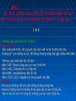 Gián án BÀI 2: SỰ SUY VONG CUA CHẾ ĐỘ...