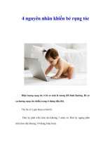 Tài liệu 4 nguyên nhân khiến bé rụng tóc docx