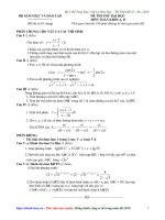 Tài liệu Bộ đề thi thử tuyển sinh Đại học Cao đẳngToán học - Hóa học - Vật lý năm 2010 pptx