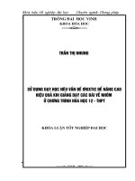 Sử dụng dạy học nêu vấn đề ơrixtic để nâng cao hiệu quả khi giảng dạy các bài về nhôm ở chương trình hóa học 12   THPT 