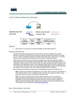 Tài liệu Lab 5.2.7 Password Recovery Procedures pptx