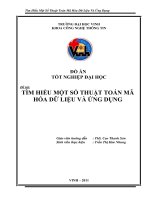 Tìm hiểu một số thuật toán mã hóa dữ liệu và ứng dụng luận văn tốt nghiệp đại học 