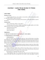 Tài liệu QUẢN TRỊ KINH DOANH VIỄN THÔNG CHƯƠNG 7-8 pdf