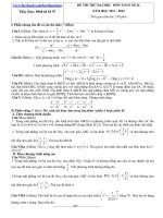 Đề thi thử đại học số 26 môn toán