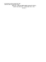 Tài liệu Dap an de kiem tra hoc ki I -2010 - 2011