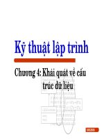 Khái quát về cấu trúc dữ liệu