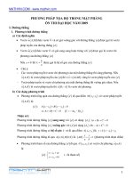 Tài liệu Phương pháp tọa độ trong mặt phẳng ôn thi đại học năm 2009 pptx