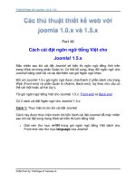 Tài liệu Thủ Thuật Thiết Kế Web Với Joomla 1.0x và 1.5x part 28 docx