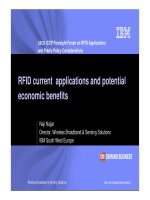 RFID current  applications and potential economic benefits (IBM)