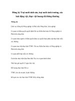 Tài liệu Đăng ký Trại nuôi sinh sản, trại nuôi sinh trưởng, các loài động vật, thực vật hoang dã thông thường ppt