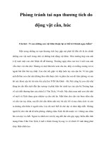 Tài liệu Phòng tránh tai nạn thương tích do động vật cắn, húc docx