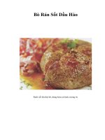 Tài liệu Bò Rán Sốt Dầu Hào pptx