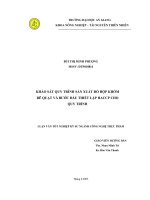 Khảo sát qui trình sản xuất đồ hộp khóm rẽ quạt và bước đầu thiết lập HACCP cho qui trình 