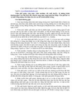 Tài liệu CÁC BỆNH HAY GẶP TRONG MÙA MƯA LẠNH Ở TRẺ ppt