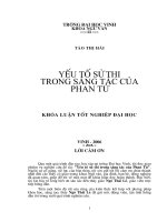 Yếu tố sử thi trong sáng tác của phan tứ