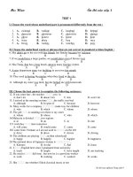 Tài liệu Bo de thi TN vao 10: De 1