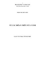 Về các iđêan trên nửa vành 