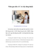Tài liệu Viêm gan siêu vi C và việc dùng thuốc doc