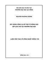 Xây dựng công cụ hỗ trợ tự động hoá lập lịch thi tại trường đại học luận văn thạc sĩ 