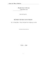 Hệ thực vật bậc cao có mạch tại xã hương điền   thuộc vườn quốc gia vũ quang   hà tĩnh 