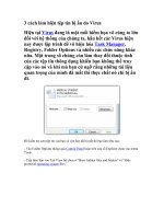 Tài liệu 3 cách làm hiện tập tin bị ẩn do Virus pptx