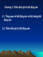 Chương 2: Thẩm định giá trị bất động sản 