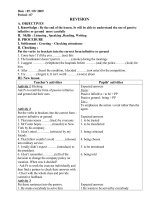 Bài soạn Tiết 7 môn Anh văn