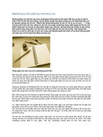 Tài liệu Marketing là một nghề hay môn khoa học pptx