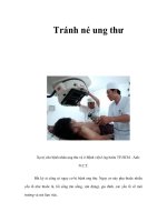 Tài liệu Tránh né ung thư ppt