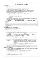 Bài giảng ĐỀ CƯƠNG ÔN TẬP HKII SINH 6