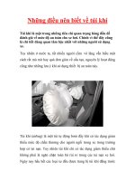 Tài liệu Những điều nên biết về túi khí docx