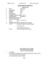 Kế hoạch dạy học vật lí