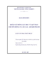 Khảo sát động lực học và quỹ đạo chuyển độngcủa xe UAZ 469 khi phanh 