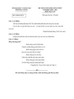 Tài liệu Đề thi tuyển sinh lớp 10 tỉnh Hậu Giang 2010-2011 môn Ngữ pháp pdf