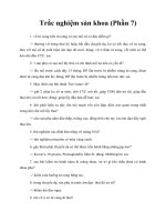 Tài liệu Trắc nghiệm sản khoa (Phần 7) docx